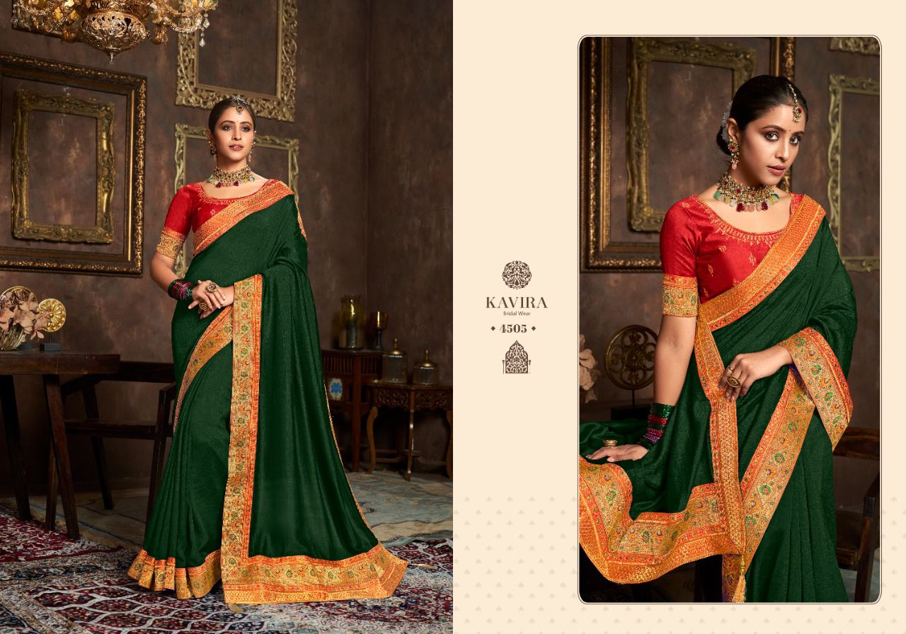 Kavira Aarya Heavy Designer Wholesale Wedding Wear Sarees